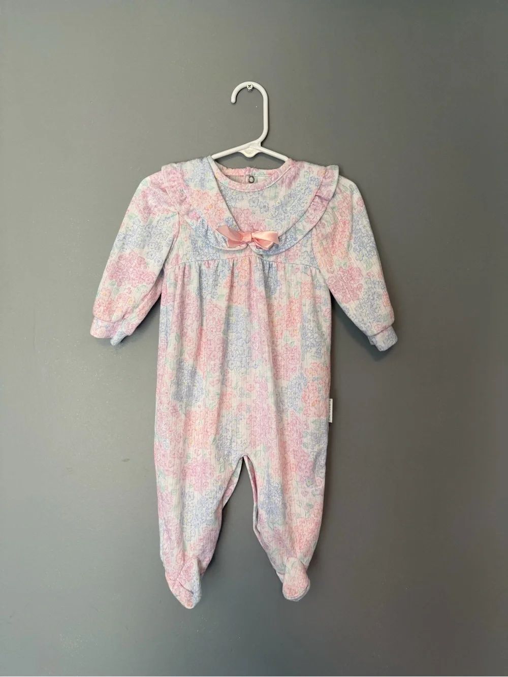 Vintage Floral Footed Pajamas